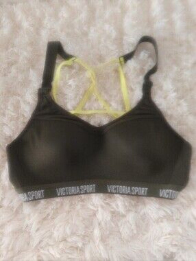 Victoria Sport Green Strappy Sports Bra